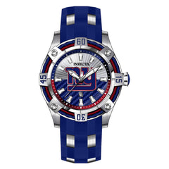 Invicta Men's Quartz Watch - NFL New York Giants Blue and Silver Tone Strap | 42064
