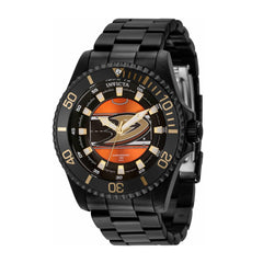 Invicta Men's Quartz Watch - NHL Anaheim Ducks Black and Orange Dial Steel | 42257