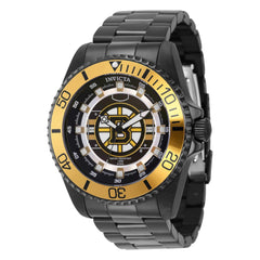 Invicta Men's Quartz Watch - NHL Boston Bruins Yellow and Black Rotating Bezel | 42238