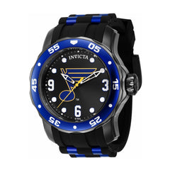 Invicta Men's Quartz Watch - NHL St. Louis Blues Black and Blue Dial Strap | 42661