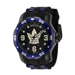 Invicta Men's Quartz Watch - NHL Toronto Maple Leafs Black and White Dial | 42648