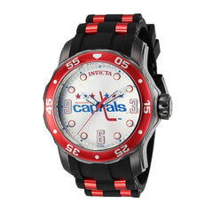 Invicta Men's Quartz Watch - NHL Washington Capitals Silver Tone Dial Strap | 42663