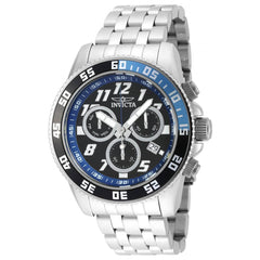 Invicta Men's Quartz Watch - Pro Diver Black Dial Stainless Steel Bracelet | 20478