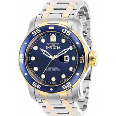 Invicta Men's Quartz Watch - Pro Diver Blue Dial Two Tone Steel Bracelet | 39089