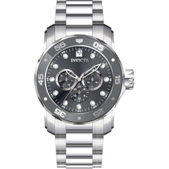 Invicta Men's Quartz Watch - Pro Diver Charcoal Dial Silver Tone Bracelet | 45723