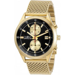 Invicta Men's Quartz Watch - Pro Diver Chronograph Black and Gold Dial | 31358