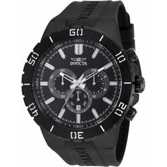 Invicta Men's Quartz Watch - Pro Diver Chronograph Black Dial Rubber Strap | 19200