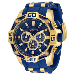 Invicta Men's Quartz Watch - Pro Diver Chronograph Blue and Gold Tone Dial | 33836