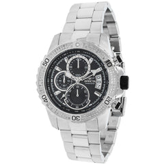 Invicta Men's Quartz Watch - Pro Diver Chronograph Date Display Black Dial | 37996