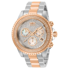 Invicta Men's Quartz Watch - Pro Diver Chronograph Silver Dial Bracelet | 31733