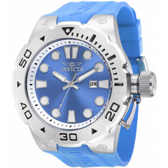 Invicta Men's Quartz Watch - Pro Diver Date Blue Dial Silicone Rubber Strap | 36994