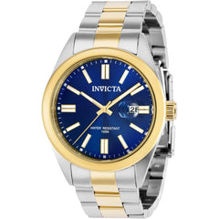 Invicta Men's Quartz Watch - Pro Diver Date Blue Dial Two Tone Steel Bracelet | 38468