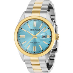 Invicta Men's Quartz Watch - Pro Diver Date Sky Blue Dial Two Tone Bracelet | 38469