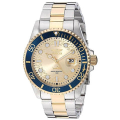 Invicta Men's Quartz Watch - Pro Diver Gold Dial Two Tone Bracelet | 30022