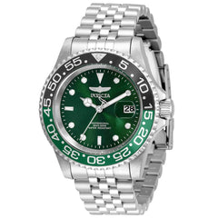 Invicta Men's Quartz Watch - Pro Diver Green Dial Stainless Steel Bracelet | 34105
