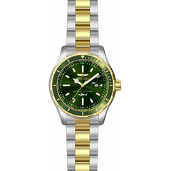 Invicta Men's Quartz Watch - Pro Diver Green Dial Two Tone Steel Bracelet | 35598