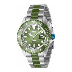 Invicta Men's Quartz Watch - Pro Diver Light Green Dial Two Tone Bracelet | 40938