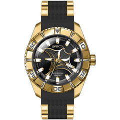 Invicta Men's Quartz Watch - Pro Diver Manta Ray Black Dial Yellow Gold Case | 36829