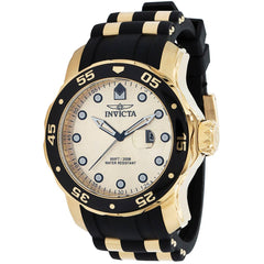 Invicta Men's Quartz Watch - Pro Diver Rotating Bezel Gold Dial Two Tone Strap | 39412