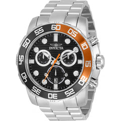 Invicta Men's Quartz Watch - Pro Diver Scuba Chronograph Black Dial Bracelet | 33299