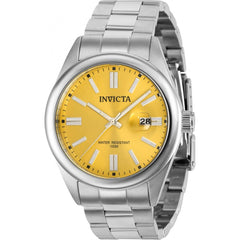 Invicta Men's Quartz Watch - Pro Diver Yellow Dial Stainless Steel Bracelet | 38453