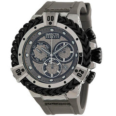 Invicta Men's Quartz Watch - Reserve Herc Chronograph Grey Silicone Strap | 33153