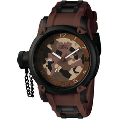Invicta Men's Quartz Watch - Russian Diver Two Tone Brown and Black Strap | 1198