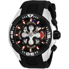 Invicta Men's Quartz Watch - S1 Rally Chronograph Black Silicone Strap | 30318