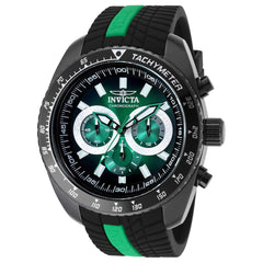 Invicta Men's Quartz Watch - S1 Rally Chronograph Green and Black Dial Strap | 36307