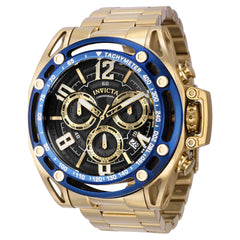 Invicta Men's Quartz Watch - S1 Rally Gold Tone and Blue Bezel Bracelet | 39143