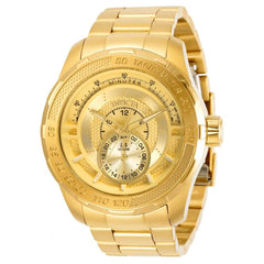 Invicta Men's Quartz Watch - S1 Rally Gold Tone Dial Yellow Gold Bracelet | 30572
