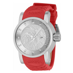Invicta Men's Quartz Watch - S1 Rally Silver Dial Red and Beige Rubber Strap | 41404