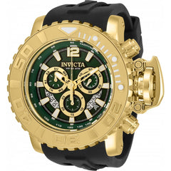 Invicta Men's Quartz Watch - Sea Hunter Chronograph Black Rubber Strap | 32621