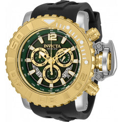 Invicta Men's Quartz Watch - Sea Hunter Chronograph Green and Gold Dial | 32619