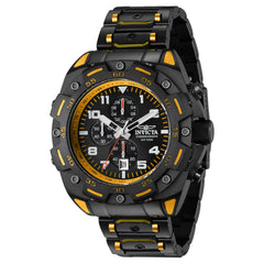 Invicta Men's Quartz Watch - Sea Monster Chronograph Black and Orange Bracelet | 37663