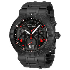 Invicta Men's Quartz Watch - Shaq Chrono Black Stainless Steel Bracelet | 33784