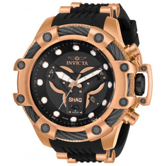 Invicta Men's Quartz Watch - Shaq Chronograph Black Dial Silicone Strap | 33670