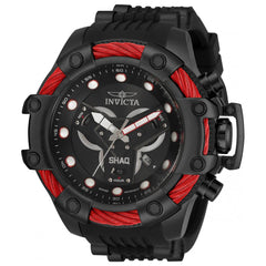 Invicta Men's Quartz Watch - Shaq Chronograph Black Silicone Rubber Strap | 33668