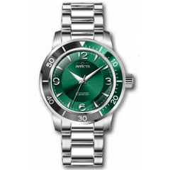 Invicta Men's Quartz Watch - Specialty Black and Green Bezel Bracelet | 38519