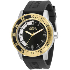 Invicta Men's Quartz Watch - Specialty Black and Silver Dial Black Strap | 34097