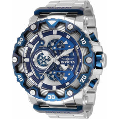 Invicta Men's Quartz Watch - Specialty Chrono Silver and Blue dial Bracelet | 35228