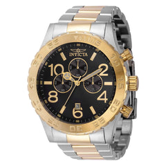 Invicta Men's Quartz Watch - Specialty Silver Tone Case Black Dial Bracelet | 40602