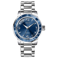 Invicta Men's Quartz Watch - Specialty Silver Tone Case Blue Dial Bracelet | 38524