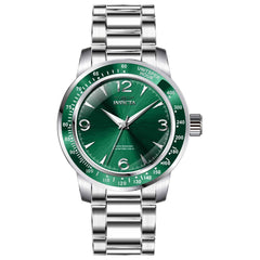 Invicta Men's Quartz Watch - Specialty Silver Tone Case Green Dial Bracelet | 38527