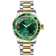Invicta Men's Quartz Watch - Specialty Two Tone Case Green Dial Bracelet | 38536