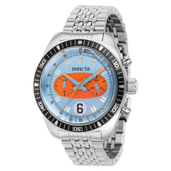 Invicta Men's Quartz Watch - Speedway Light Blue and Orange Dial Bracelet | 40531
