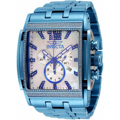 Invicta Men's Quartz Watch - Speedway MOP Dial Light Blue Bracelet Diamond | 34392