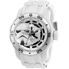 Invicta Men's Quartz Watch - Star Wars Black and White Dial Silicone Strap | 32515