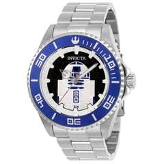 Invicta Men's Quartz Watch - Star Wars R2-D2 Silver and Black Dial Bracelet | 31243