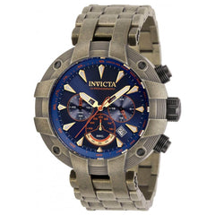 Invicta Men's Quartz Watch - Subaqua Chronograph Blue Dial Steel Bracelet | 32221